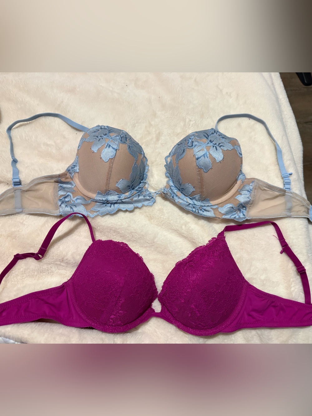 🎀 La Senza Lace & Floral Bra Bundle – Set of 3